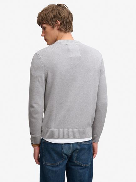 Superdry Preppy Cotton Jumper - view 2, Elkstone Grey