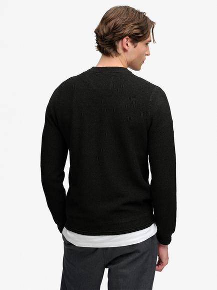 Superdry CottonTexture Knit Jumper - view 2, Black