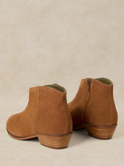 White Stuff Wide Fit Suede Ankle Boots, Tan - view 2, Tan