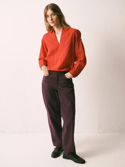 NRBY Rowan Barrel Leg Jeans, Plum Noir, Plum Noir