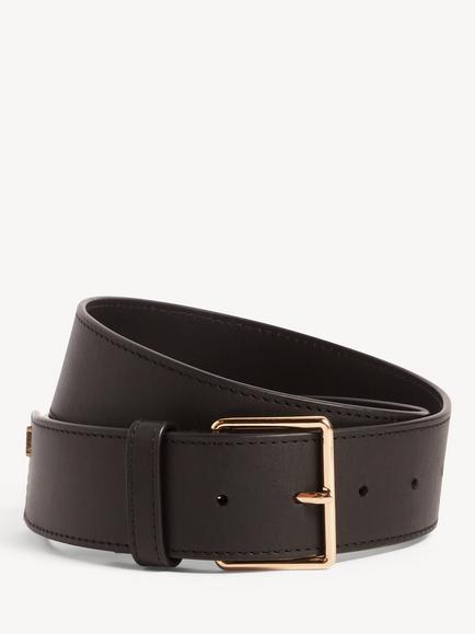 Hobbs Andrea Leather Belt, Black, Black