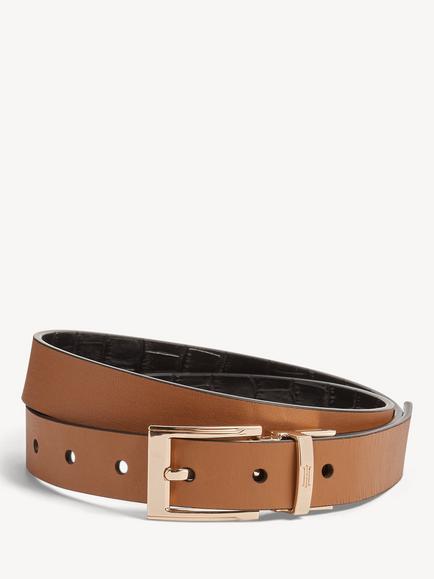 Hobbs Pauline Leather Belt, Black, Black
