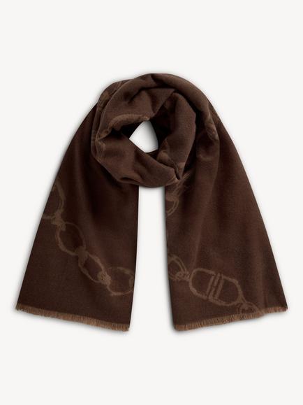Hobbs Adley Scarf, Brown, Brown