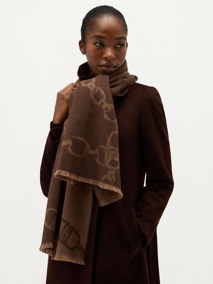 Hobbs Adley Scarf, Brown - view 2, Brown