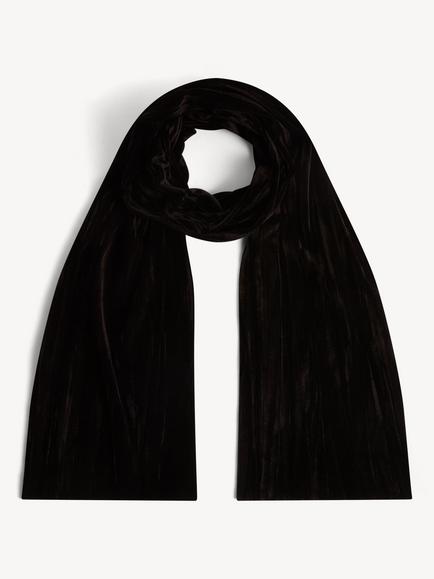 Hobbs Tafara Velvet Scarf, Black, Black