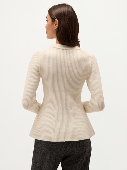 Hobbs Lucie Cable Knit Jumper, Cream - view 2, Cream