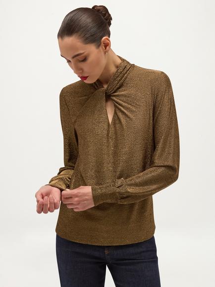 Hobbs Ashley Sparkle Top, Gold, Gold
