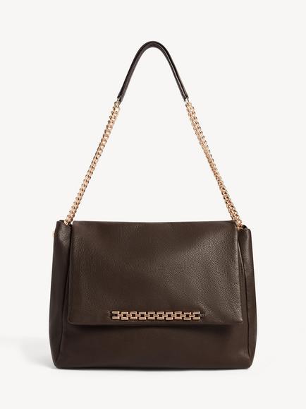 Hobbs Bayley Leather Cross Body Bag, Brown, Brown