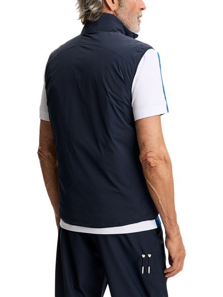 J.Lindeberg Golf Clinton Padded Vest, - view 2, Navy