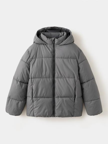 Mango Kids' Hooded Quilted Coat, Mystery, Mystery