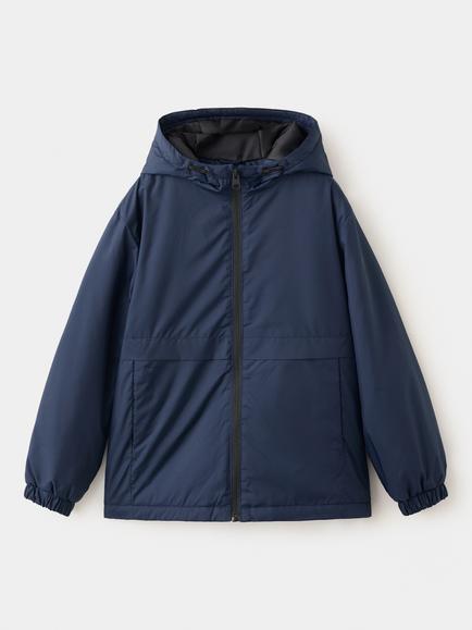 Mango Kids' Hooded Raincoat, Navy, Navy