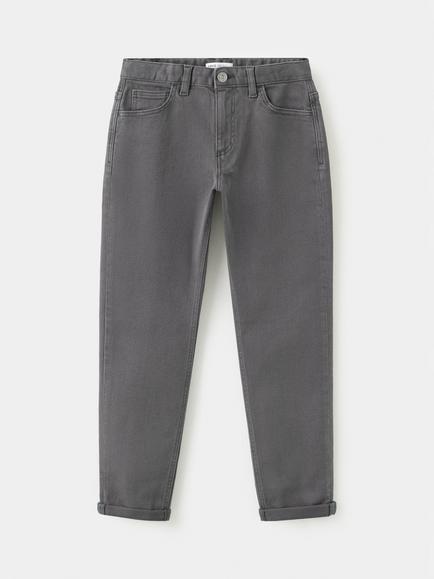 Mango Kids' Pantalon Cotton Blend Chinos, Anthracite, Anthracite