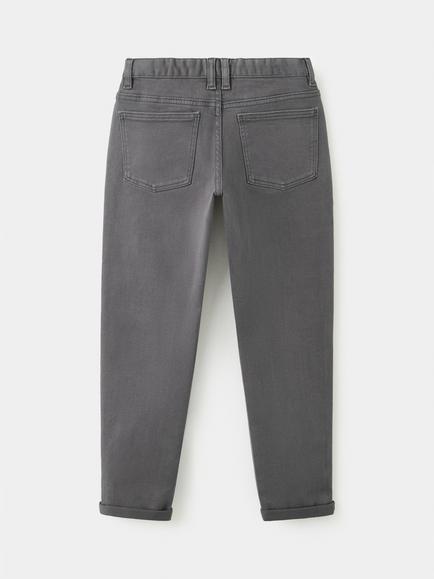 Mango Kids' Pantalon Cotton Blend Chinos, Anthracite - view 2, Anthracite