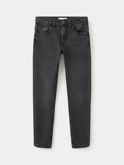 Mango Kids' Tejano Mid-Rise Skinny Jeans, Black, Black