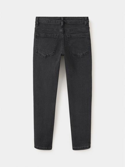 Mango Kids' Tejano Mid-Rise Skinny Jeans, Black - view 2, Black