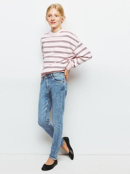Mango Kids' Tejano Skinny Jeans, Mid Blue
