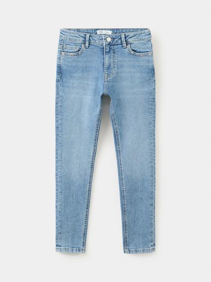 Mango Kids' Tejano Skinny Jeans - view 2, Mid Blue