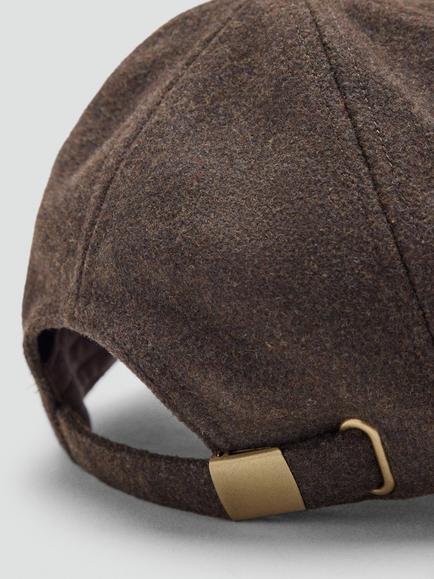 Mango Heritage Curved-Brim Baseball Cap - view 2, Chocolate