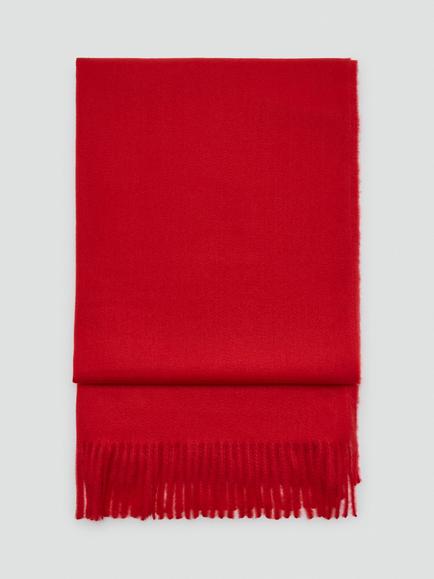 Mango Tassel Fringe Scarf, Red