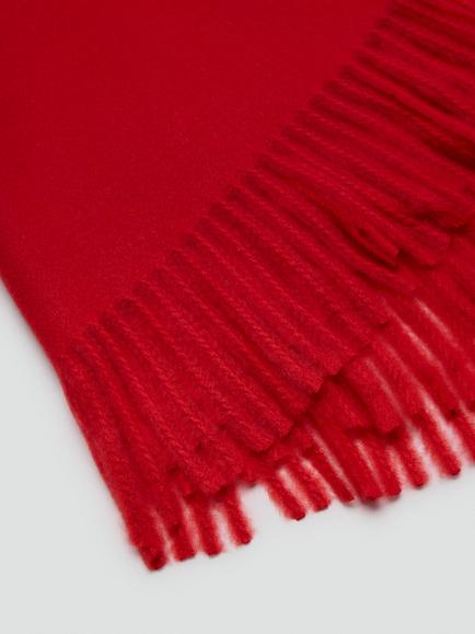 Mango Tassel Fringe Scarf - view 2, Red