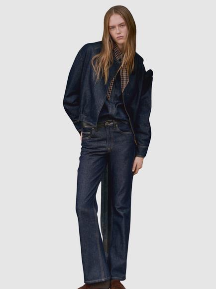 Mango Mid-Rise Flared Jeans, Soft Blue, Soft Blue