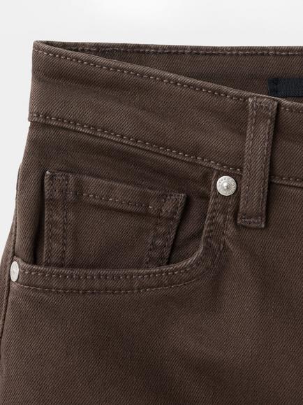 Mango Sienna Flared Cropped Jeans, Chocolate - view 2, Chocolate