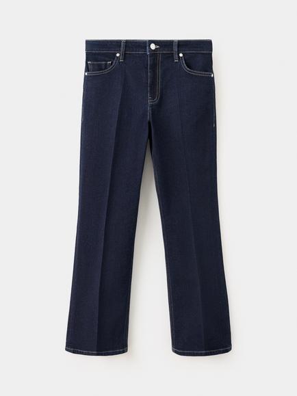 Mango Flared Fit Jeans, Indigo, Indigo