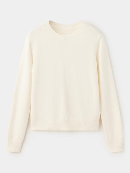 Mango Crew Neck Knit Jumper, Raw, Raw