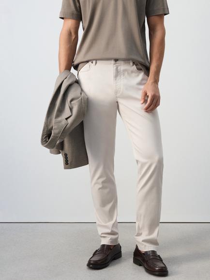 Mango Straight Fit Chinos, Ice