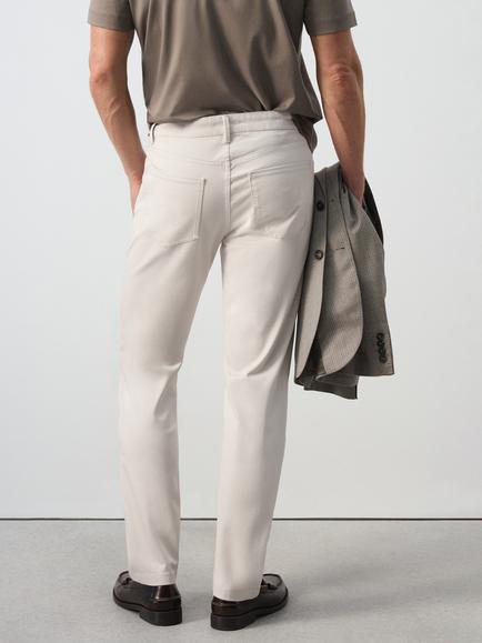 Mango Straight Fit Chinos - view 2, Ice