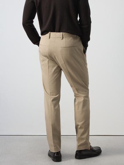 Mango Mid Rise Tailored Trousers - view 2, Beige