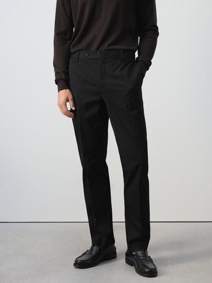 Mango Mid Rise Tailored Trousers, Black
