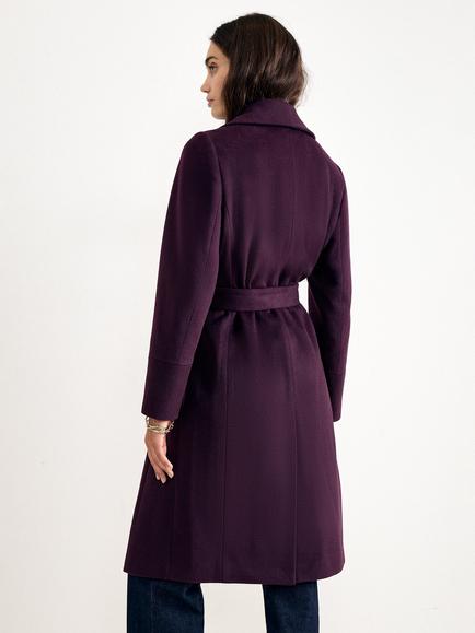 Phase Eight Nicci Wool Blend Shawl Collar Overcoat, Purple - view 2, Purple