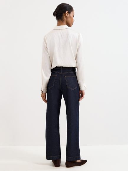 Phase Eight Lexi Straight Jeans, Indigo - view 2, Indigo