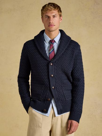 Joules Shawl Neck Cardigan, Navy, Navy