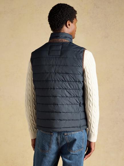 Joules Quilted Gilet - view 2, Navy