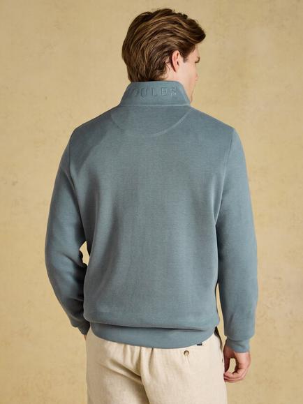 Joules Alistair Cotton Jumper, Blue - view 2, Blue