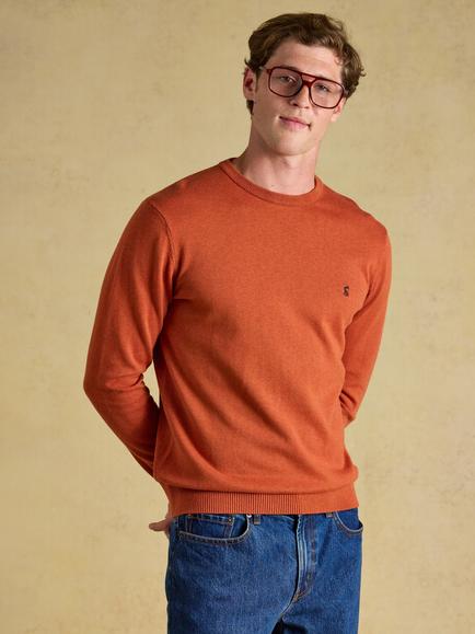 Joules Hillside Cotton Jumper, Orange, Orange