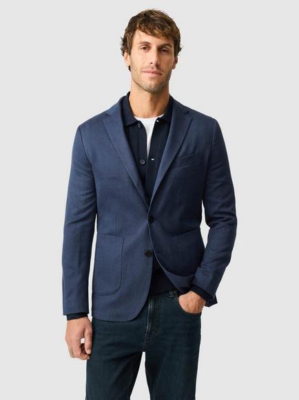 Rodd & Gunn Deveron Cotton Rich Tailored Jacket, Indigo, Indigo
