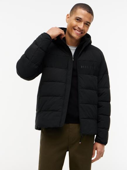 Tommy Hilfiger Hooded Puffer, Black, Black