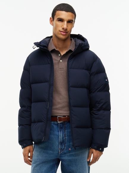 Tommy Hilfiger Hooded Puffer Jacket, Black, Navy