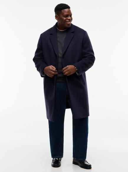 Tommy Hilfiger Wool Rich Overcoat, Navy, Navy