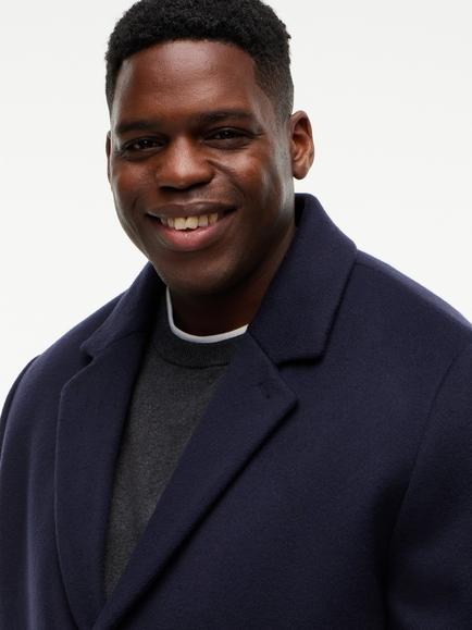 Tommy Hilfiger Wool Rich Overcoat, Navy - view 2, Navy