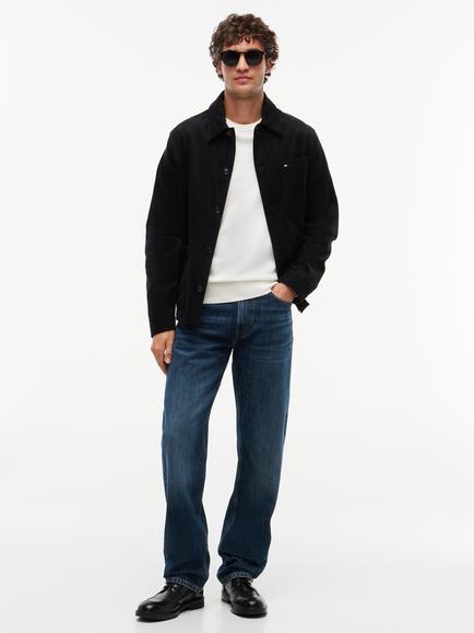 Tommy Hilfiger Regenerative Cotton Rich Straight Fit Jeans, Dark Blue - view 2, Dark Blue