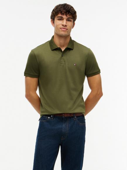 Tommy Hilfiger Regular Fit Polo Shirt, Dark Green, Dark Green