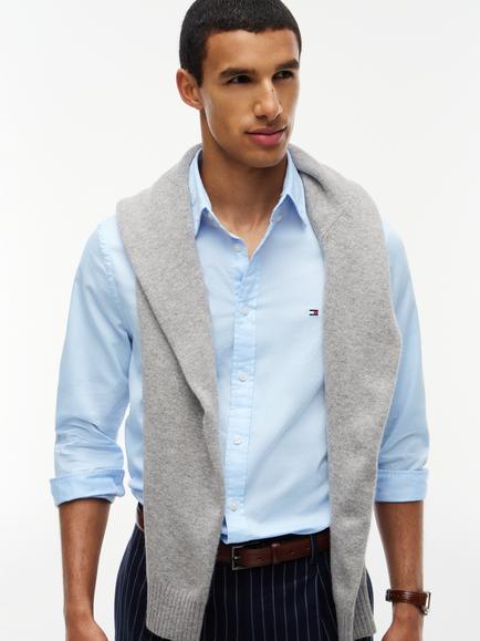 Tommy Hilfiger Dobby Slim Fit Shirt, Light Blue - view 2, Light Blue