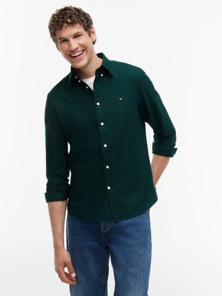 Tommy Hilfiger Heritage Oxford Regenerative Cotton Blend Regular Fit Shirt, Indigo, Multi