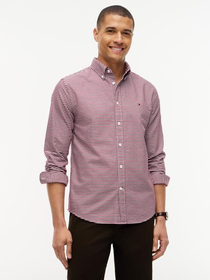 Tommy Hilfiger Regenerative Cotton Blend Regular Fit Gingham Shirt, Multi, Multi