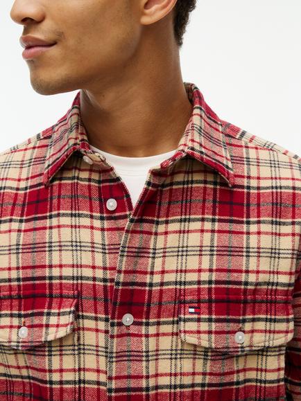 Tommy Hilfiger Flannel Check Overshirt, Multi - view 2, Multi