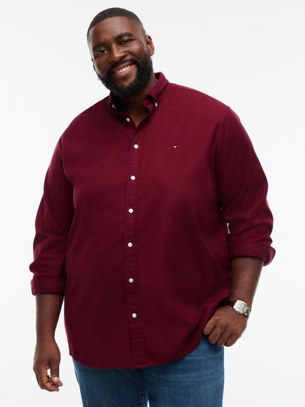 Tommy Hilfiger Twill Flannel Shirt, Dark Red